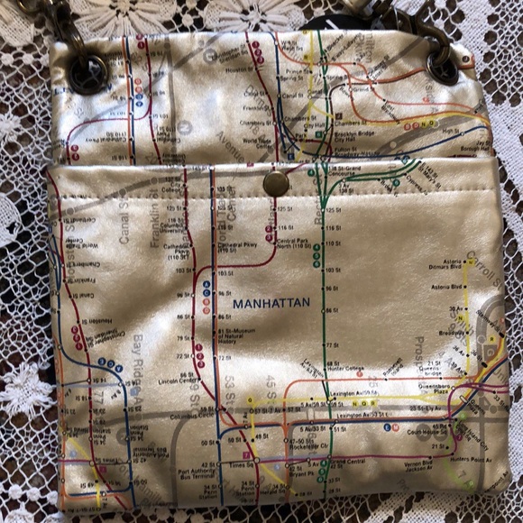 NYC Subway Line Crossbody Map Purse - Picture 4 of 9